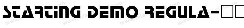 starting demo regula字体转换
